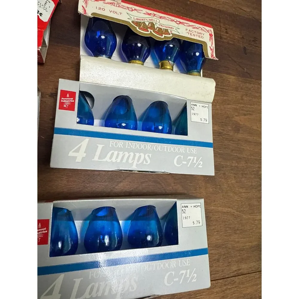 Noma / Liberty Bell / Trim-A-Tree Vintage NOS C-71/2 Christmas Replacement Bulbs